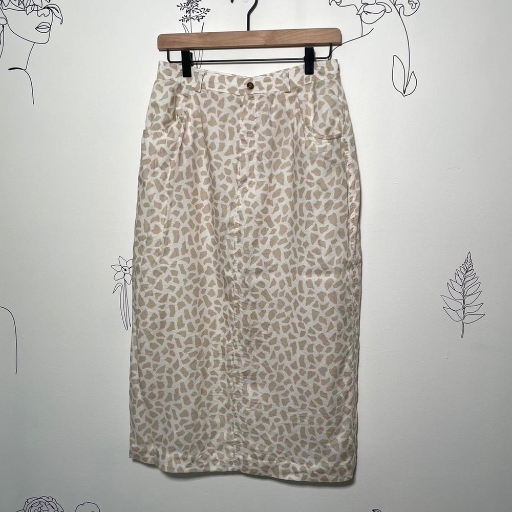 90s Animal Print Skirt CHAUS